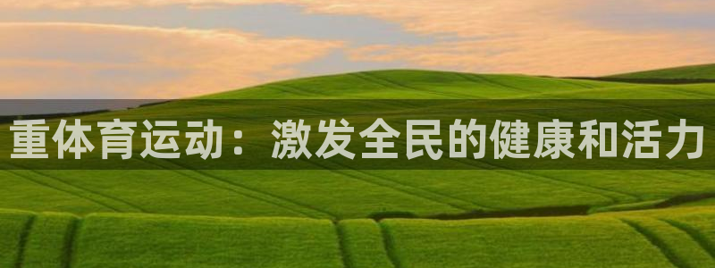 米兰体育官方正版app新能源：重体育运动：激发全民的